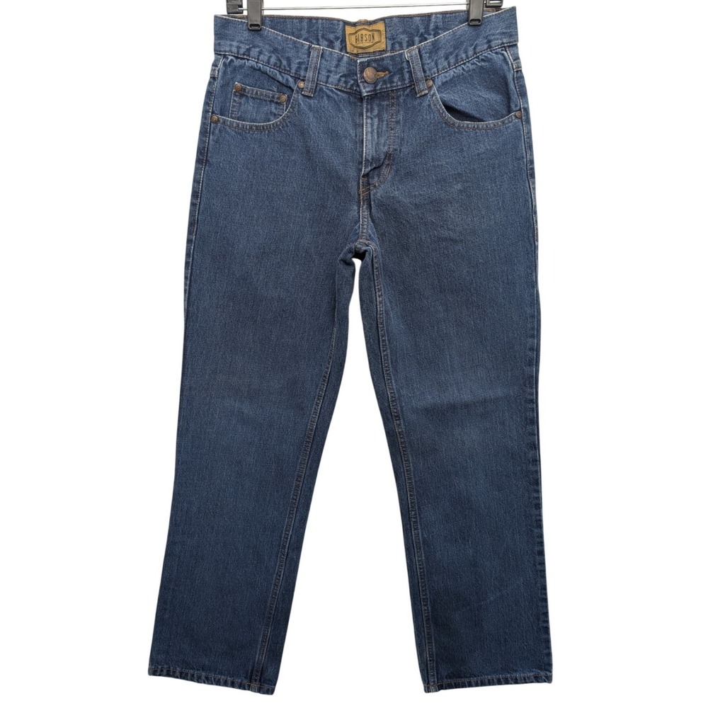 Gibson Trading Company Mens 29x32 Blue Straight Leg 100% Cotton Denim Jeans